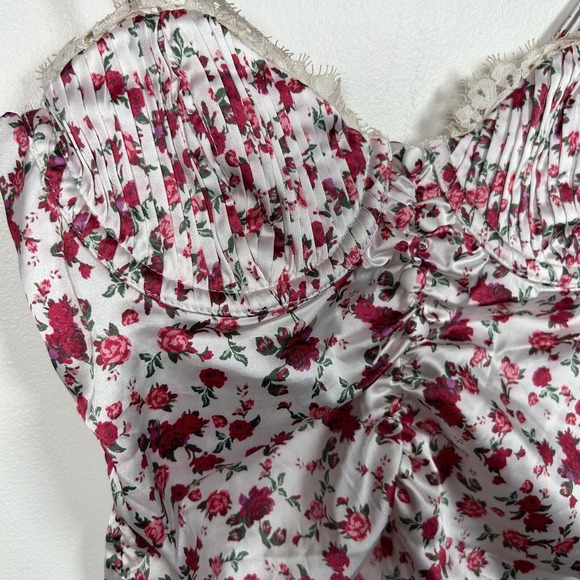 For Love & Lemons Melrose Bustier White Floral Small Sold Out Victorias Secret - Picture 5 of 12
